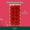 Set 50 Coccarde Rosse - 5x5 cm 10 mm