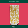 Vaso in Vetro con Decorazioni Oro con Luci - 20 cm