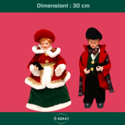 Famiglia Natalizia set da 4 Statuine  - 30/45 Cm