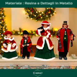 Famiglia Natalizia set da 4 Statuine  - 30/45 Cm