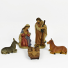 Set 5 pz Natività Classica Presepe Grande Statuine in Resina con 5 soggetti Personaggi da h. 15 cm - AM