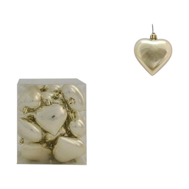 Set 20 Pz Appendino Cuore Beige 7 cm - XNA21004891