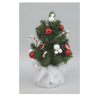 ALBERELLO VERDE CON CANDY CANE E PALLINE BASE BIANCA CM.60 - CEN-87788