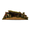 Paesaggio presepe con grotta e torri 77x37x26 cm