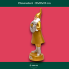 Babbo Natale con Ghirlanda - Oro - 31 Cm