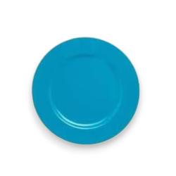 6 Sottopiatti Tondo Azzurro in plastica - 33 cm 