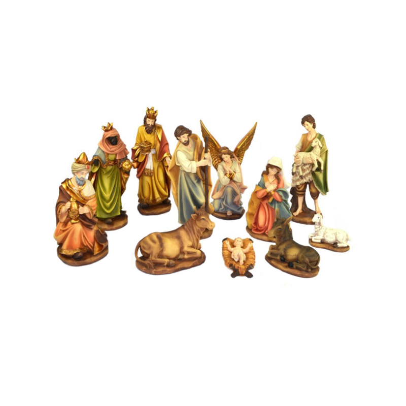 Presepe Natività LUSSO con 11 soggetti  fino a 30 cm