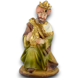 Set Mini Natività Classica Presepe Statuine in Resina con 11 soggetti Personaggi da 5 cm