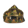 PRESEPE COMPLETO SU BASE OVALE CM.40X20X29 CON 9 PASTORI CM.5 E LUCI - PR-24323