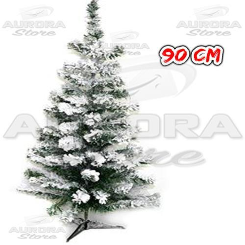 Albero di Natale - Verde Innevato - Neve - 90 cm