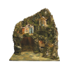 PAESAGGIO PER PRESEPE CM.40X38X42 CON FONTANA ELETTRICA,MULINO,10 LUCI - PR-24522