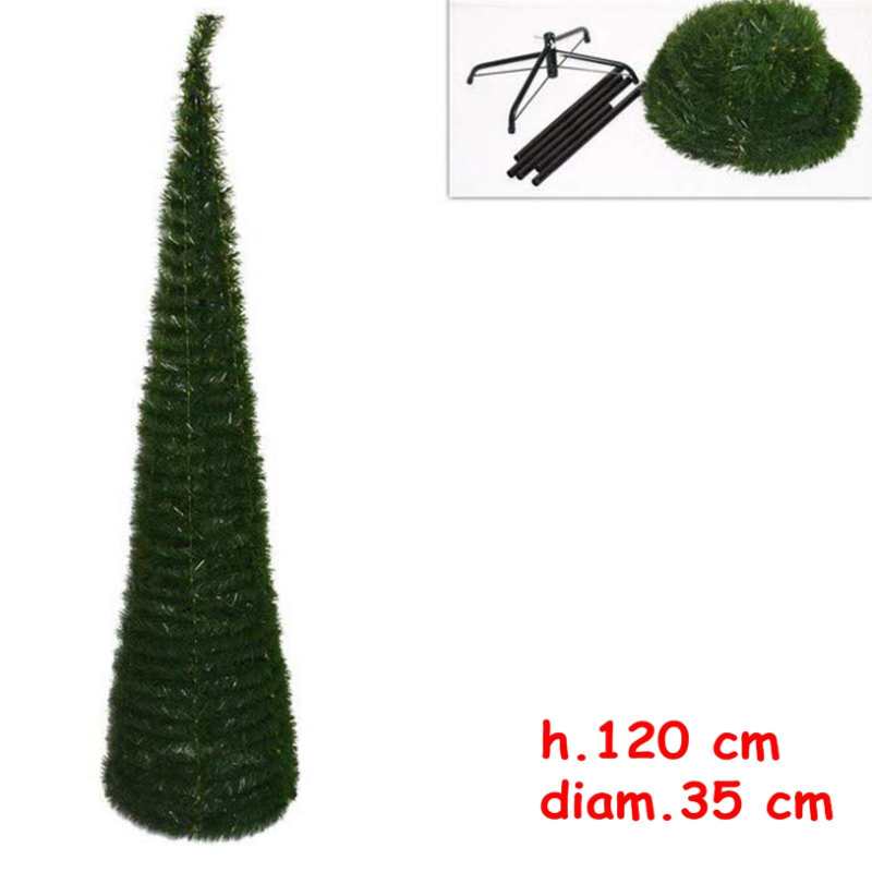 Albero di Natale Verde richiudibile - 120 cm 