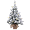 Alberetto di Natale Pinetto 45 cm - Albero di Natale Piccolo 50 Rami Ø 25cm Ignifugo con Sacco in Juta