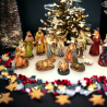 Set Mini Natività Classica Presepe Statuine in Resina con 11 soggetti Personaggi da h. 30 cm Giuseppe Maria Gesù Bambino Re Magi