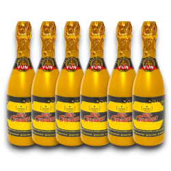 6 Bottiglie Party Coriandoli Oro
