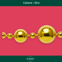 Ghirlanda con Palline - 170 cm - Oro