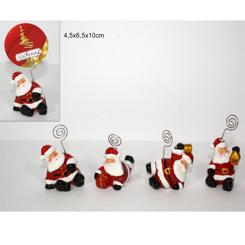 12 Bigliettini Segnaposto Natale - 4,5x6,5x10 cm