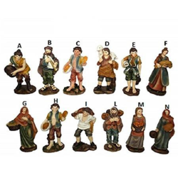 Set 12 Statue Pesepe Natale...