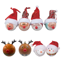 SET 8 PALLINE BABBO NATALE,...