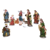 Set GRANDE Natività da h. 30 cm Completa con Re Magi 11 soggetti PRESEPE