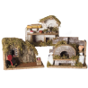 Forno PRESEPE 19 x 8 x h.15 cm in sughero, muschio e legno