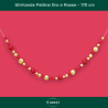 Ghirlanda con Palline - 170 cm - Rosso/ Oro