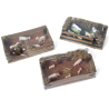 Set 3 pz Ambientazione PRESEPE CORTILE FATTORIA degli ANIMALI PRESEPE 19 x 11 x h. 6 cm