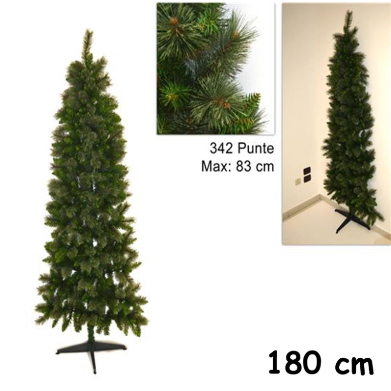 Albero di Natale Verde a Parete - 180 cm 