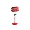 Cassetta Postale di Babbo Natale in Metallo con Stand H. 85 cm base 30 cm