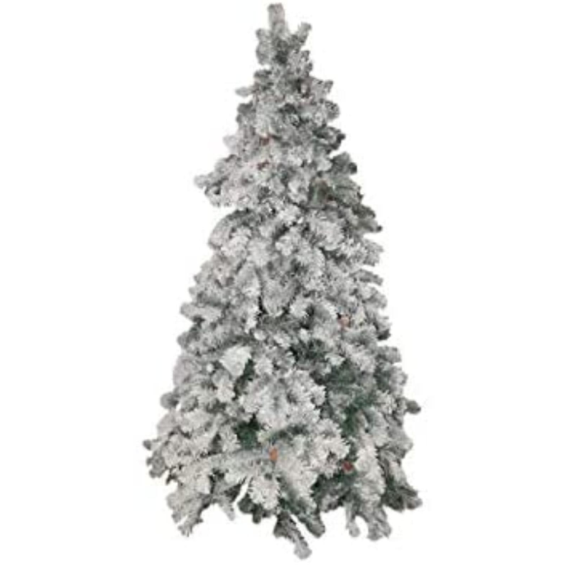 Albero Di Natale h.180 centimetri Abete Snow Innevato Artificiale Pino Artificiale Molto Folto 820 Punte