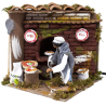 Aurora Store Pastore Pizzaiolo per Presepe in Movimento 15 cm x 10 x h. 10 cm