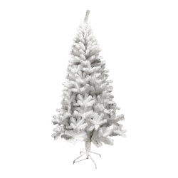 Albero di Natale Bianco 120 cm-200 Rami Base in Metallo