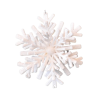 DECORAZIONE NATALIZIA FIOCCO DI NEVE BIANCO CM.10 - HX973730