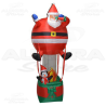 Babbo Natale Con Mongolfiera - Gonfiabile