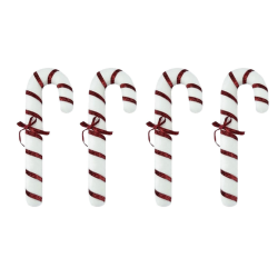 4x Candy Cane Floccato...