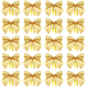 144 x Mini Papillon ORO mis. 5 x 5,5 cm per Albero di Natale