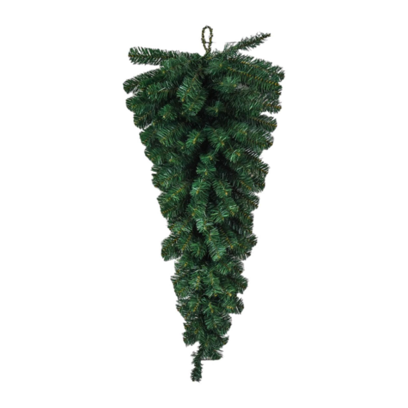 Alberello Inverso Verde 90 cm 100 Rami Fuori Porta Natale