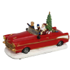 AUTOMOBILE CADILLAC MACCHINA Cabriolet Babbo Natale 25x15 cm