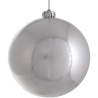 Palla di Natale Gigante Ø 15 cm in Plastica LUCIDA ARGENTO SILVER