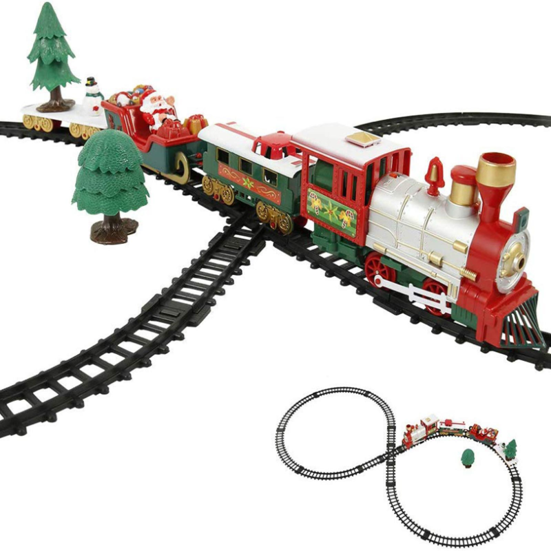 Trenino di Natale Elettrico - 22 pezzi - Pista 75 cm 