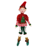 Peluche Elfo Gnomo di Natale 120 cm Modello Pupazzo con gambe lunghe