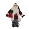 Statua Pupazzo Babbo Natale Gigante 65 cm Decorativo Rosso e Bianco SCOZZESE