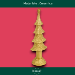 Alberello in Ceramica Decorato Oro - 29