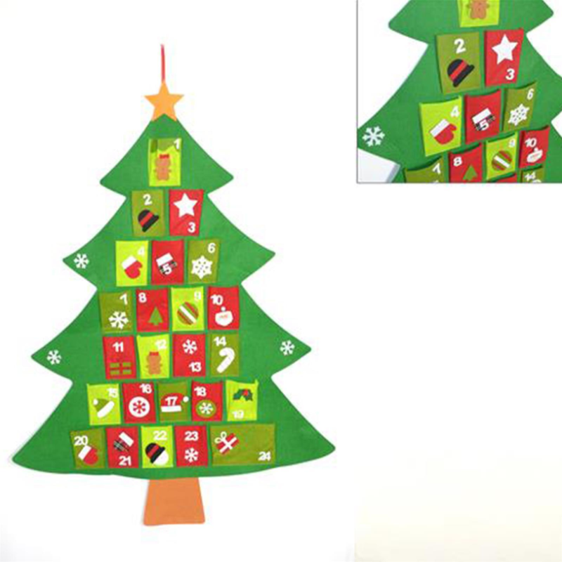 Calendario Avvento Albero di Natale - 110 cm 