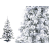 Pinetto Innevato Verde 60 cm Albero di Natale Floccato Super FOLTO in PP+PVC