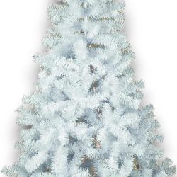 Albero di Natale Artificiale Bianco 90 CM 135 Punte Base in plastica