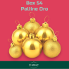 Set 54 Palline Assortite Varie Misure in Borsa PVC - Oro