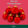 Set 54 Palline Assortite Varie Misure in Borsa PVC - Rosso
