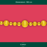 Ghirlanda 23 Palline - 190 cm - Oro