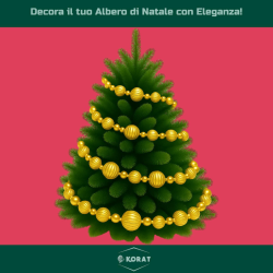 Ghirlanda 23 Palline - 190 cm - Oro